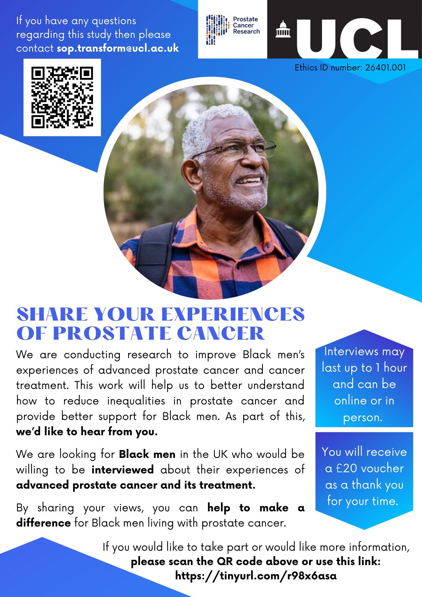 Prostate Cancer - Transform Advert