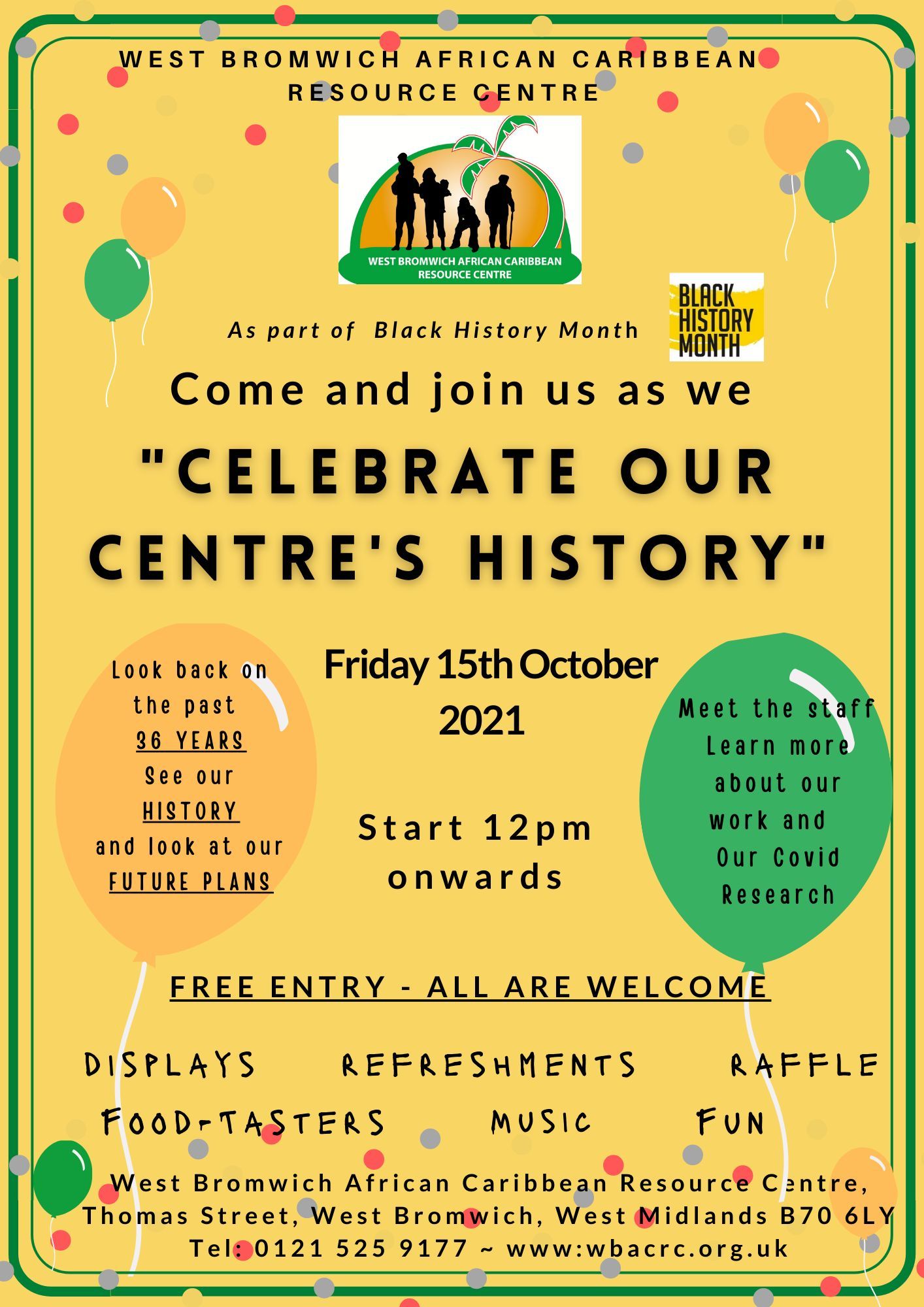 Celebrating Our Centre's History