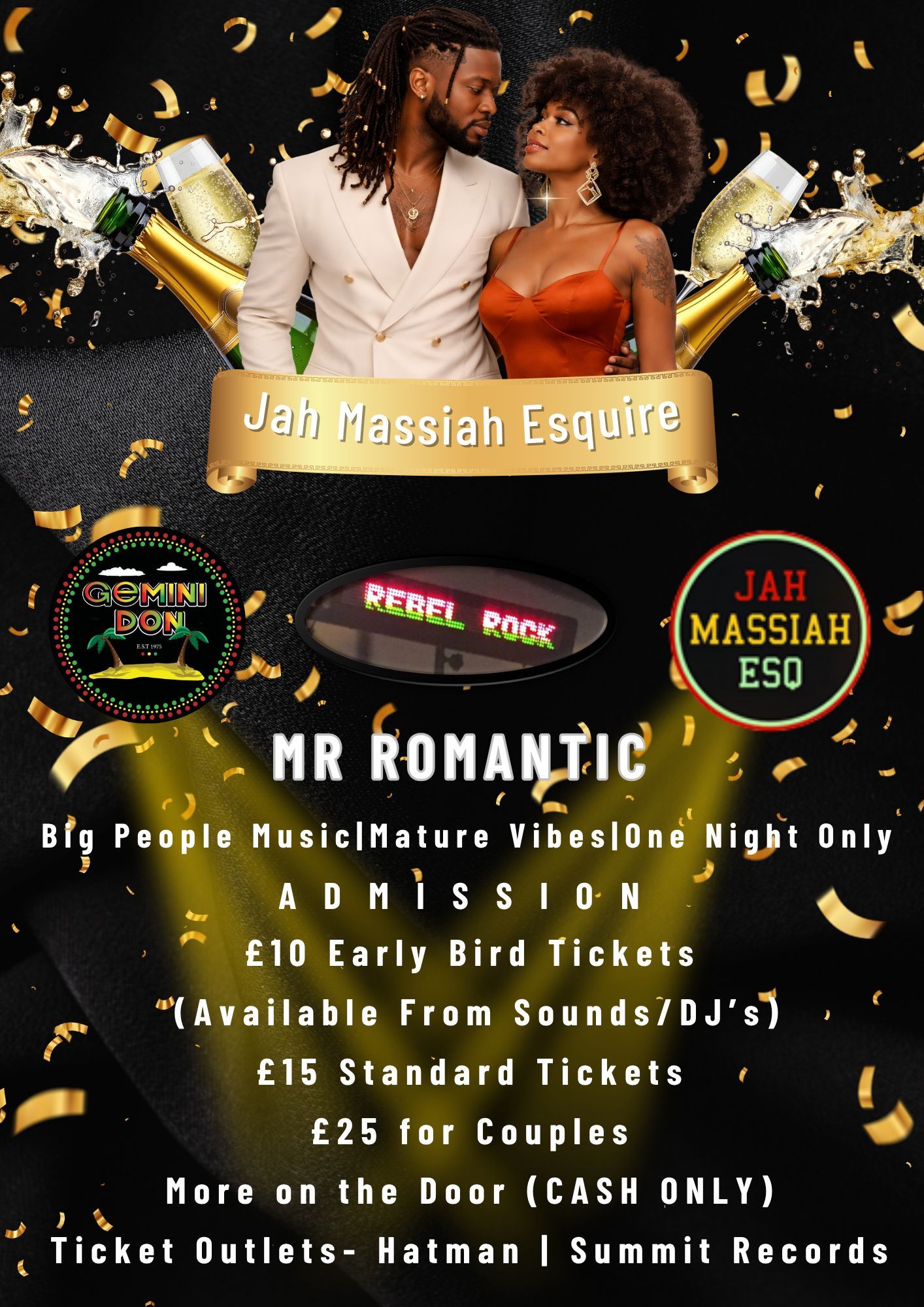 Jah Messiah Dance Flyer